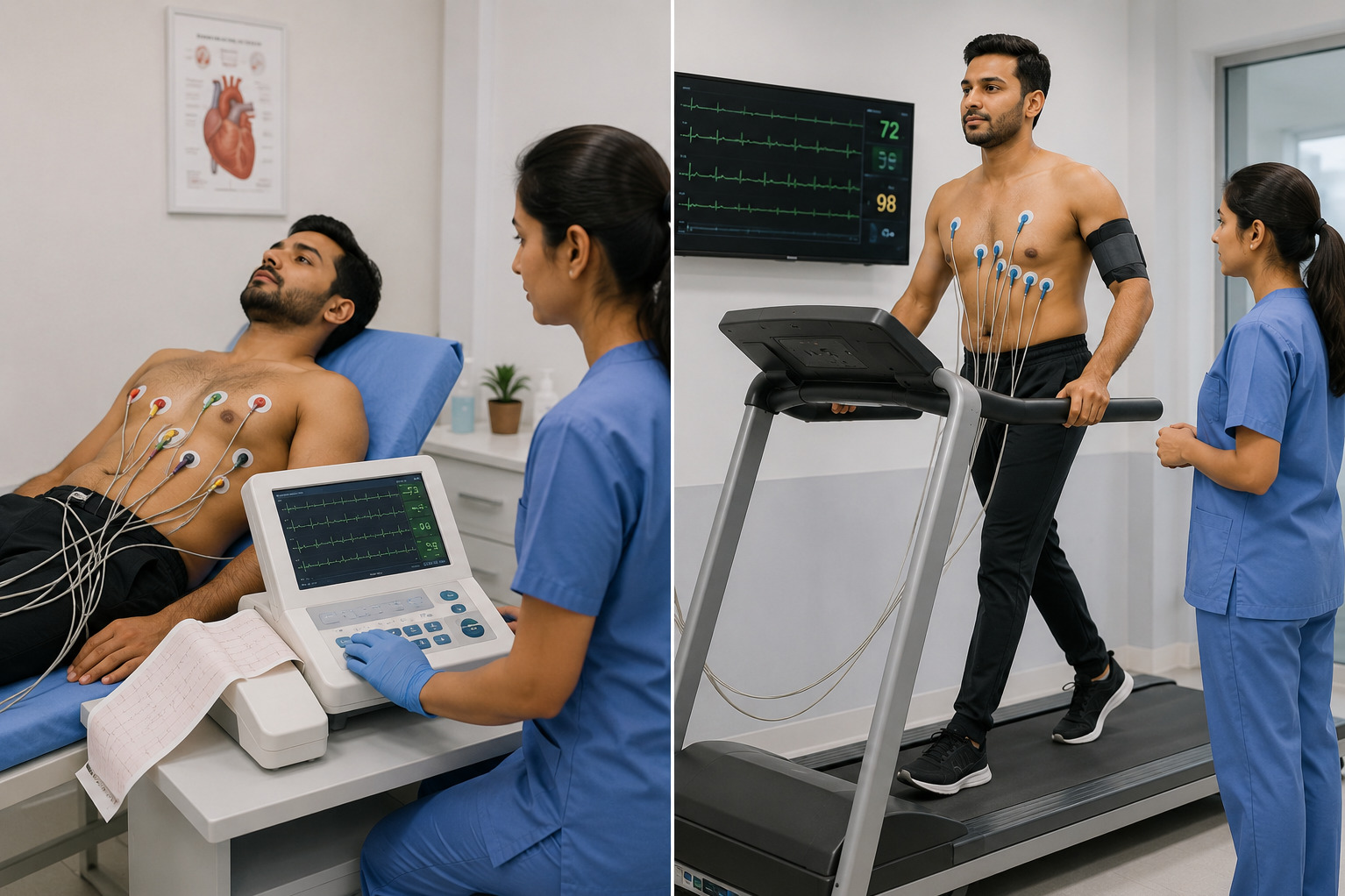 ECG and TMT Test in Sagar Pur – Understanding How Your Heart Responds to Activity